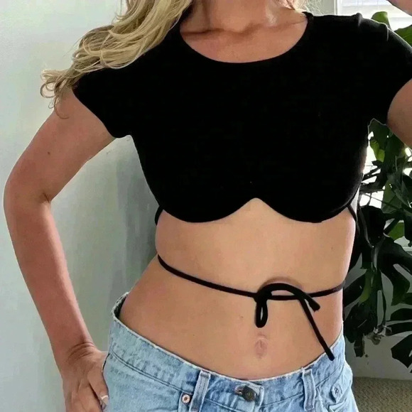 Princess Polly ribbed underwire top NWOT - Picture 3 of 6